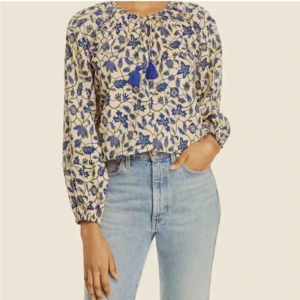 Derek Lam 10 Crosby Floral Long Sleeve Top